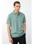 Erkek Polo Yaka Merserize T-Shirt Ç.yeşil 4