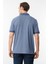 Erkek Fermuarlı Jakarlı T-Shirt Lacivert 3