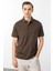 Erkek Polo Yaka Merserize T-Shirt K.kahve 1