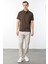 Erkek Polo Yaka Merserize T-Shirt K.kahve 4