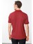 Erkek Fermuarlı Jakarlı T-Shirt Bordo 4