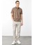 Erkek Polo Yaka Merserize T-Shirt A.kahve 4