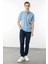 Erkek Polo Yaka Pike Merserize T-Shirt K.mavi 3