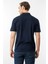 Erkek Polo Yaka Pike Merserize T-Shirt Lacivert 3