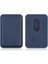 Apple iPhone 12 / 13 / 14 / 15 / 16 Serisi ile Uyumlu Deri Cüzdan Magsafe Lacivert 2