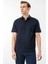 Erkek Polo Yaka Merserize T-Shirt K.lacivert 1