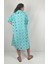 OLYMPIA SHORT Gömlek Yaka Desenli El Baskısı Oversize Kısa Tunik Elbise 4
