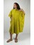HERA KISA Kaftan Desenli El Baskısı Oversize Midi Boy 2