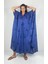 HERA UZUN Kaftan Desenli El Baskısı Oversize Midi Boy 4
