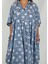 HERA UZUN Kaftan Desenli El Baskısı Oversize Midi Boy 3