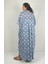 HERA UZUN Kaftan Desenli El Baskısı Oversize Midi Boy 5
