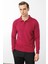 Erkek Basic Polo Yaka Ince Triko Kazak Sıklamen 5