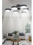Bego Modern Salon Yatak Odası Giyinme Odası Mutfak Beyaz Işık Ledli Siyah Renk 6 Lı LED Avize 1