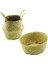 2ın1: Kulplu - Kulpsuz Hasır Organizer Sepet Ç: 33---25 cm Y:15-30 cm (4887) 1