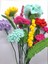 Solmayan El Örgü Renkli Çiçek Buketi 2