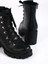 Emma Bağcıklı Fermuarlı Ortopedik Taban Topuklukadın Bot St - Siyah 5