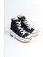 Roma Bağcıklı Ortopedik Taban Kadın Sneaker Spor Ayakkabı Bt - Siyah 4