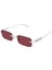 Gg 1808S 004 52 Unisex Dikdörtgen Gri Metal Güneş Gözlüğü 1