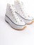 Roma Bağcıklı Ortopedik Taban Kadın Sneaker Spor Ayakkabı Bt - Beyaz 4