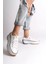 Parıs Bağcıklı Ortopedik Taban Kadın Sneaker Spor Ayakkabı Bt - Beyaz 2