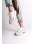 Parıs Bağcıklı Ortopedik Taban Kadın Sneaker Spor Ayakkabı Bt - Beyaz 3