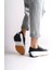 Parıs Bağcıklı Ortopedik Taban Kadın Sneaker Spor Ayakkabı Bt - Siyah 3