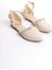 Monıca Tokalı Ortopedik Rahat Taban Taş Detaylı Kadın Babet Ayakkabı Kt - Krem 4