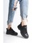 Jane Bağcıklı Ortopedik Taban Kadın Sneaker Spor Ayakkabı St - Siyah 3