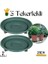 Saksı Taşıyıcı ve Altığı 29 cm Tekerlekli 2 Adet Yeşil 1