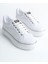 Mına Bağcıklı Ortopedik Taban Kadın Sneaker Spor Ayakkabı Bt - Beyaz/gümüş 4