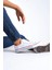 JY0422 Luke Bağcıklı Keten Kumaş Erkek Günlük Sneaker Ayakkabı Kbt - Beyaz 3