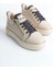 Dına Bağcıklı Fermuarlı Ortopedik Taban Kadın Sneaker Spor Ayakkabı Kt - Krem/gri/altın 4