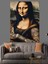 Dövmeli Mona Lisa Dekoratif Kanvas - Mdf Ahşap Tablo 1
