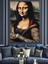 Dövmeli Mona Lisa Dekoratif Kanvas - Mdf Ahşap Tablo 4