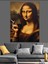 Sigara Içen Mona Lisa Dekoratif Kanvas - Mdf Ahşap Tablo 2