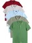 Erkek 5'li Paket Bordo-Gri-Mavi-Haki-Çimen Yeşili Slim Fit Pamuklu Düz Pike Polo Yaka Tişört 1