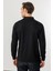 Erkek Polo Yaka Cepli Uzun Kollu Sweatshirt Siyah 5