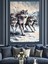 Karlı Kurtlar Dekoratif Kanvas - Mdf Ahşap Tablo 2
