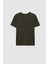 Comfort Haki %100 Pamuk T-Shirt 6HC14ORT02006 5