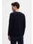 Slim Fit Lacivert Bisiklet Yaka Pamuk Nefes Alabilen Uzun Kollu Body Tişört 4HC14ORT0007M 3