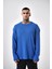 Erkek Bisiklet Yaka Oversize Triko Saks 1