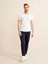 Erkek Beyaz Slim Fit Pamuklu Basic Tişört 2