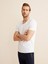 Erkek Beyaz Slim Fit Pamuklu Basic Tişört 3
