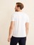 Erkek Beyaz Slim Fit Pamuklu Basic Tişört 4