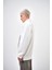 Erkek The Last Rebel Baskılı Yarım Fermuarlı Oversize Sweatshirt Ekru 3