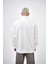 Erkek The Last Rebel Baskılı Yarım Fermuarlı Oversize Sweatshirt Ekru 4