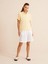 Kadın Sarı Oversize Pamuklu Polo Yaka Basic Tişört 2