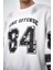 Erkek 84 Zone Offense Baskılı Oversize Sweatshirt Siyah 1