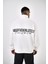 Erkek Yarım Fermuarlı Absofuckinlutely Baskılı Sweatshirt Mavi 5