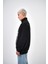 Erkek The Last Rebel Baskılı Yarım Fermuarlı Oversize Sweatshirt Ekru 3